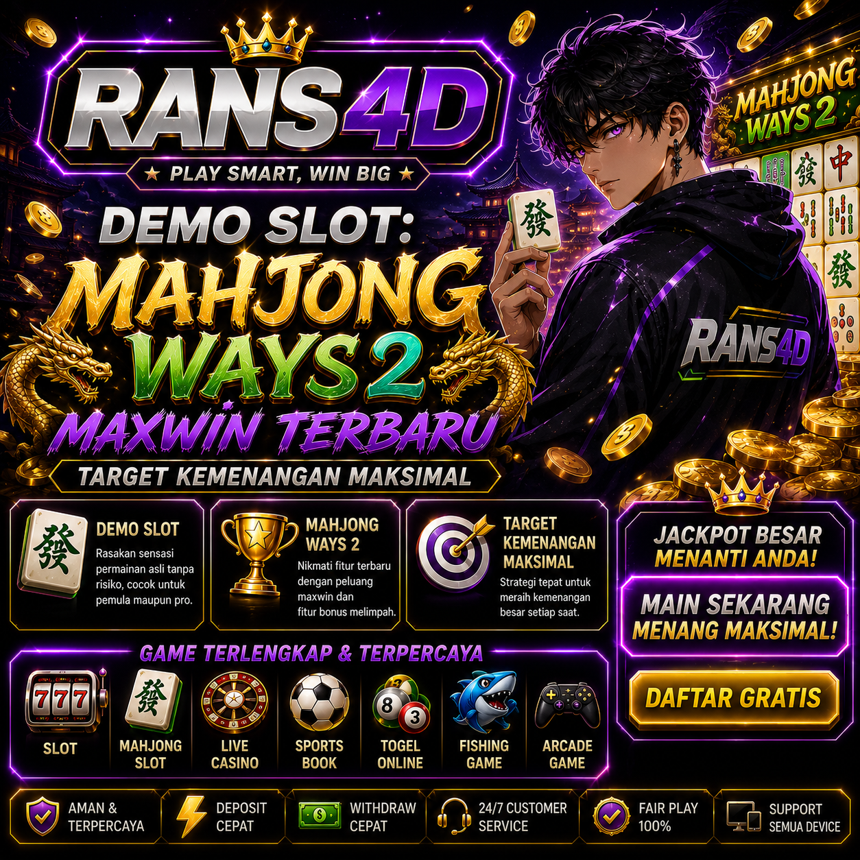 DEMO SLOT: Mahjong Ways 2 Maxwin Terbaru Target Kemenangan Maksimal