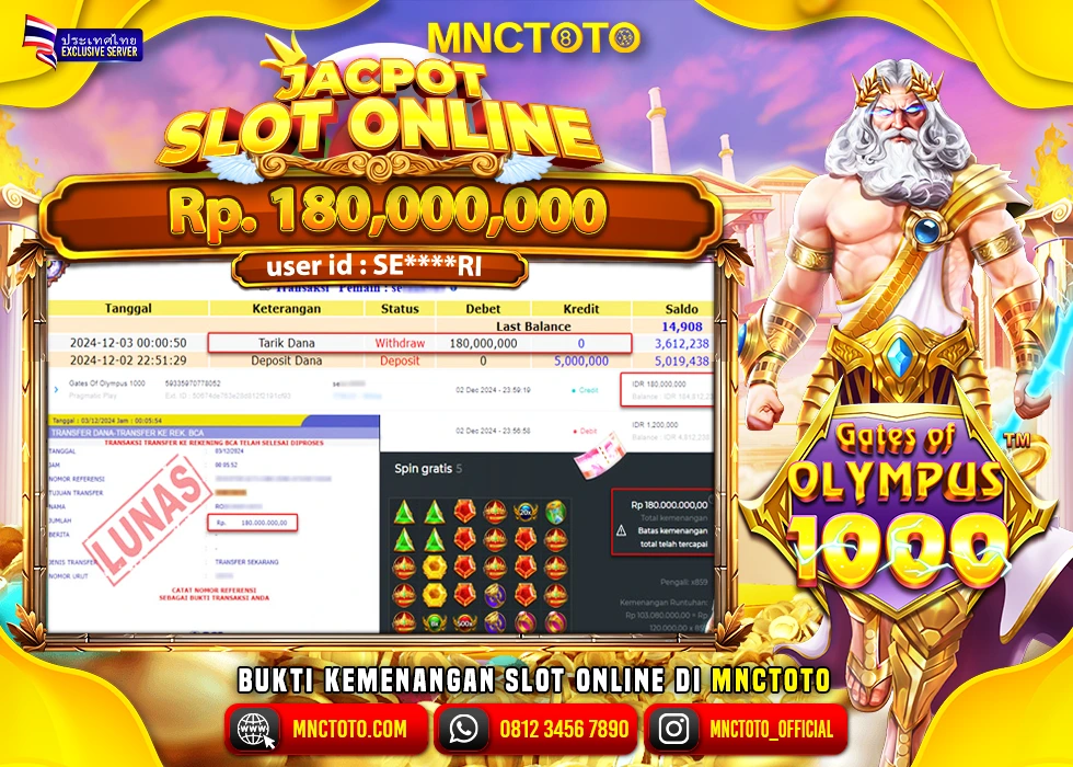 MNCTOTO SLOT STARLIGHT PRINCESS 1000 PECAH BOSKU Rp.185.000.000.,- LUNAS